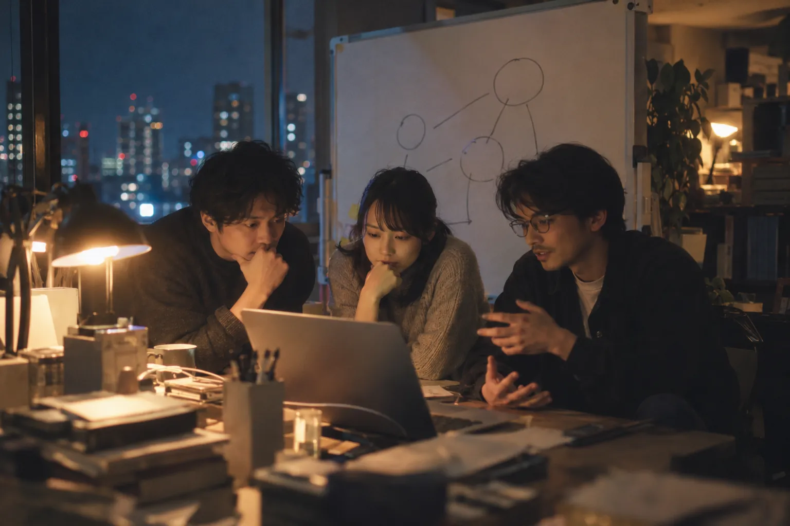 夜明けまで語った夢